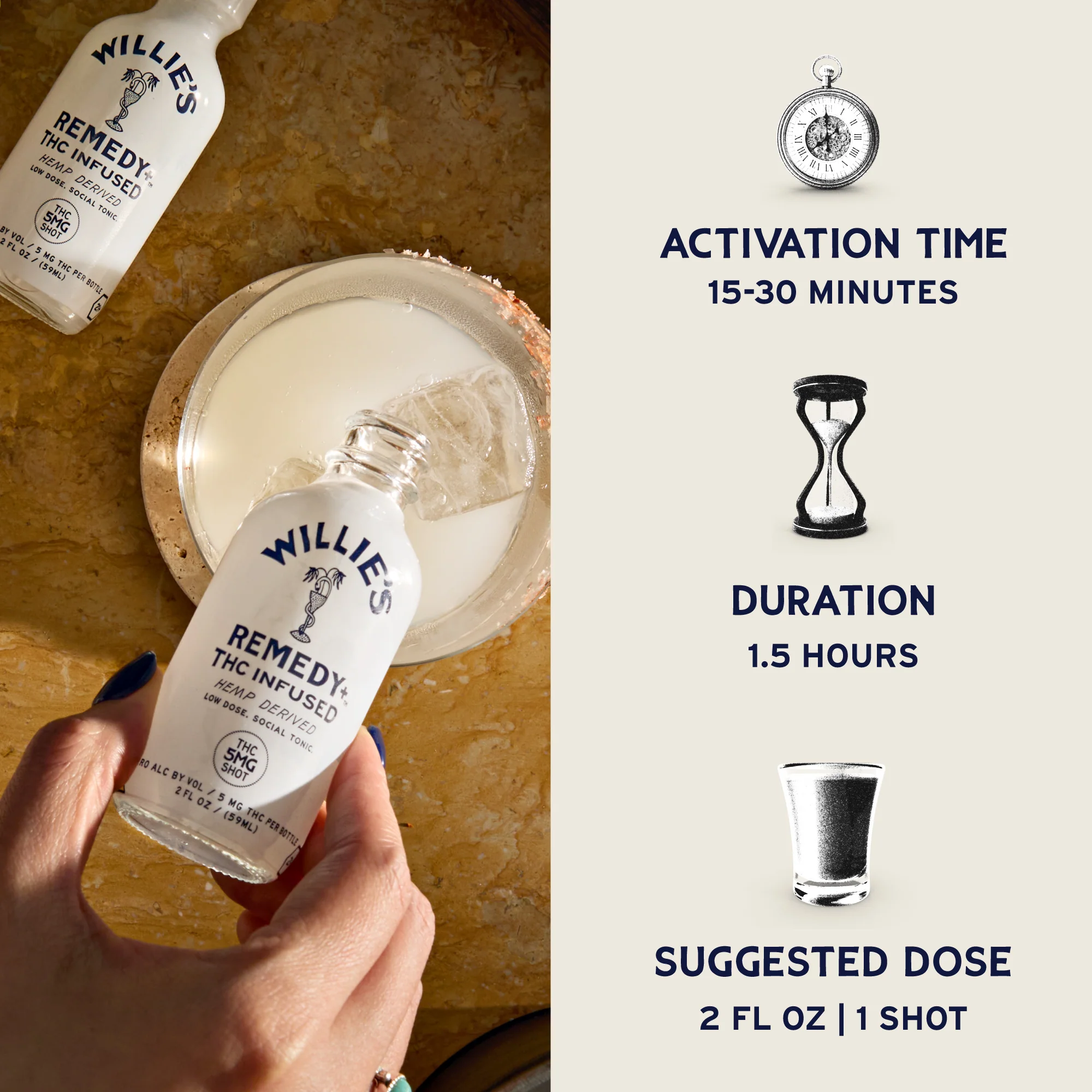 Willie's Remedy+ 5mg Low Dose Shots - Image 3